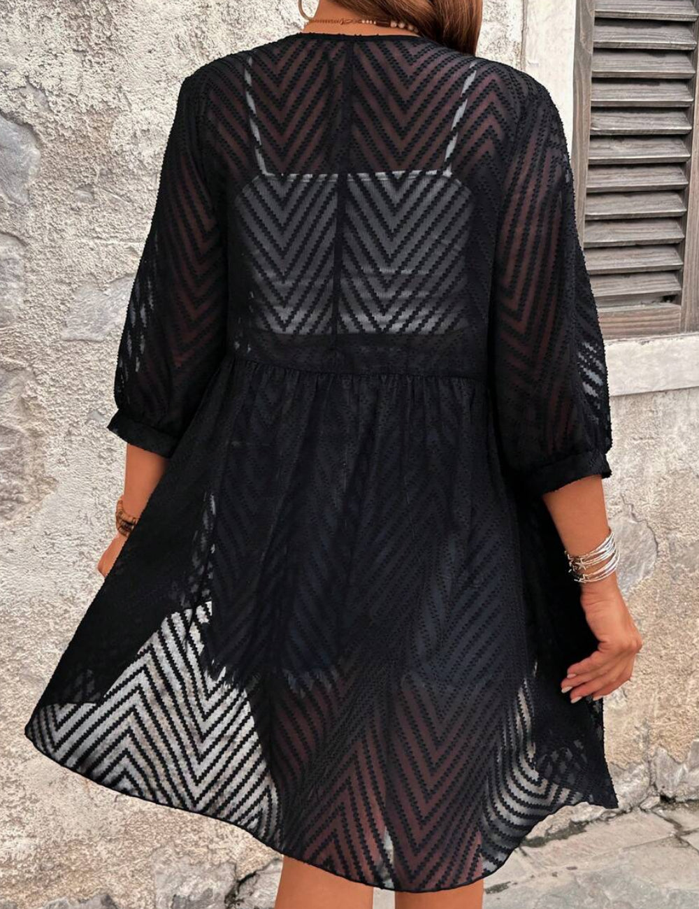 Cardigan Shein Curve+, negru