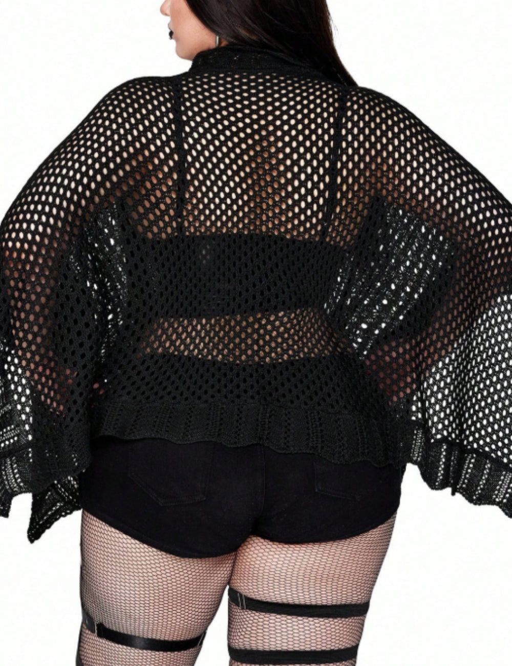 Cardigan Shein Curve+, negru