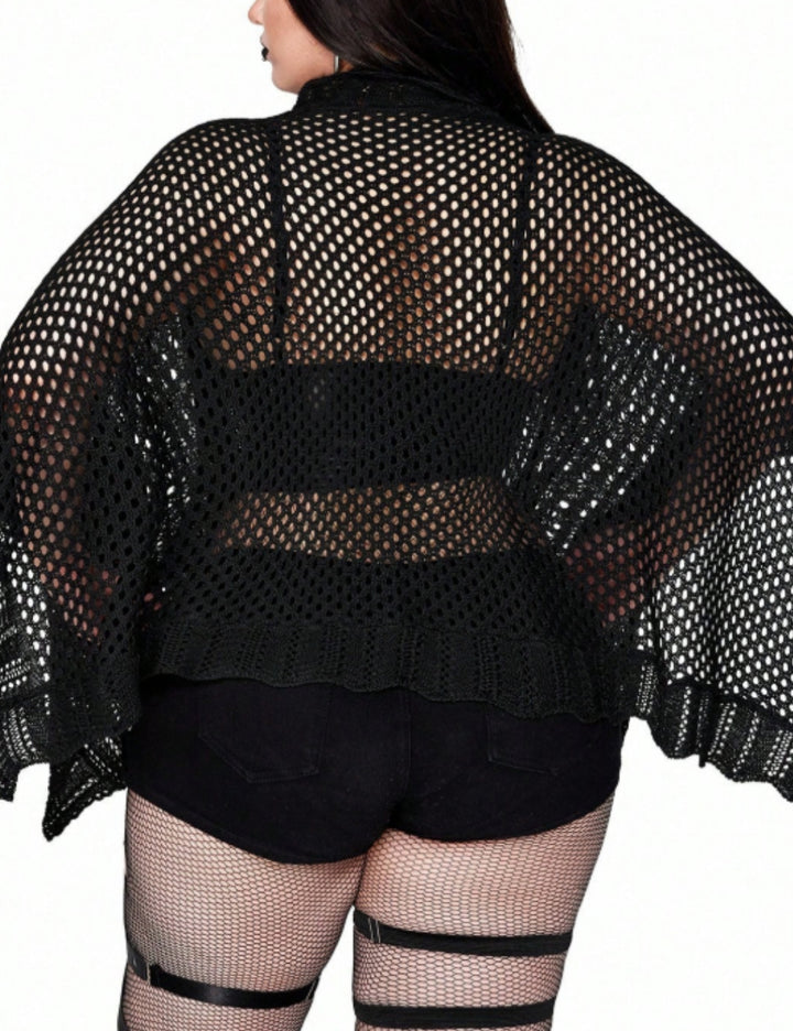 Cardigan Shein Curve+, negru