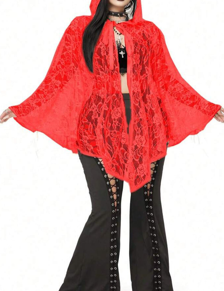 Cardigan Shein Curve+, piros