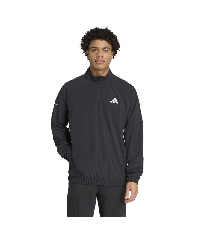 Kapucnis pulóver ADIDAS, fekete