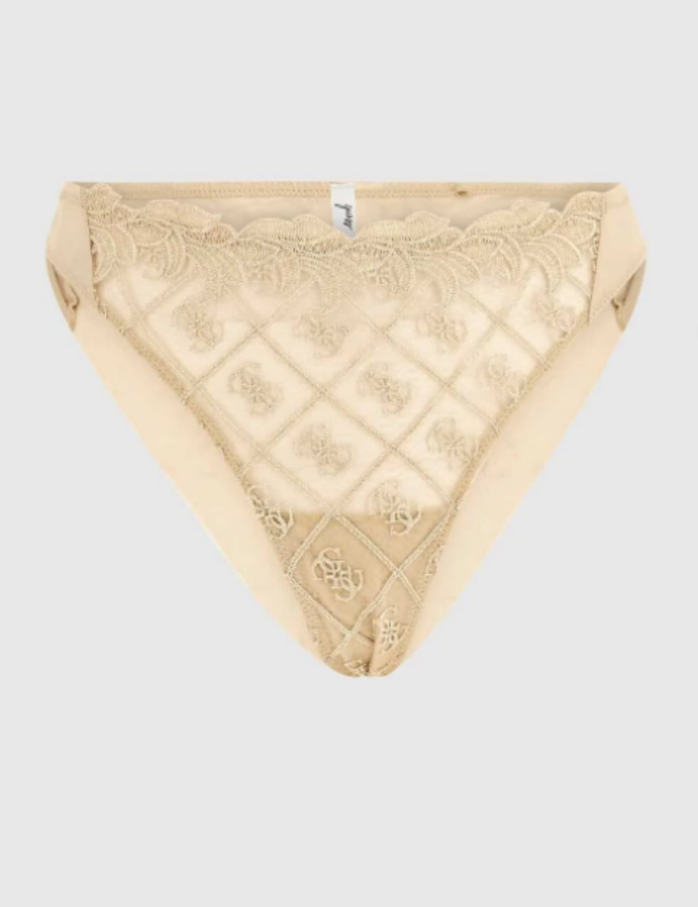 Guess Tanga bugyi, krémszínű