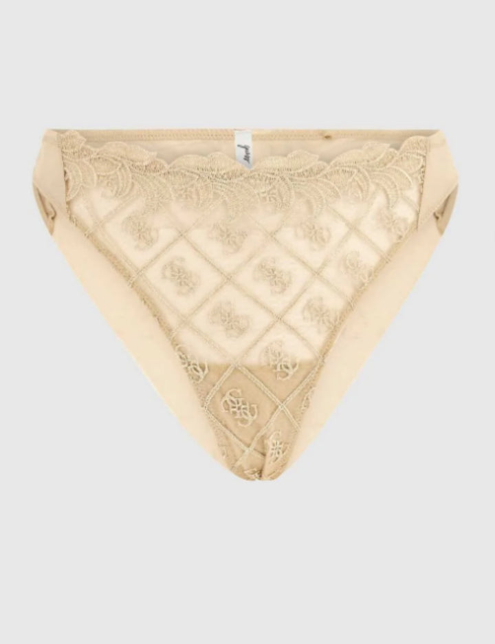 Guess Tanga bugyi, krémszínű