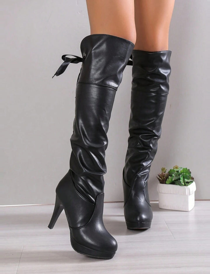 Cizme cu toc Shein, negru
