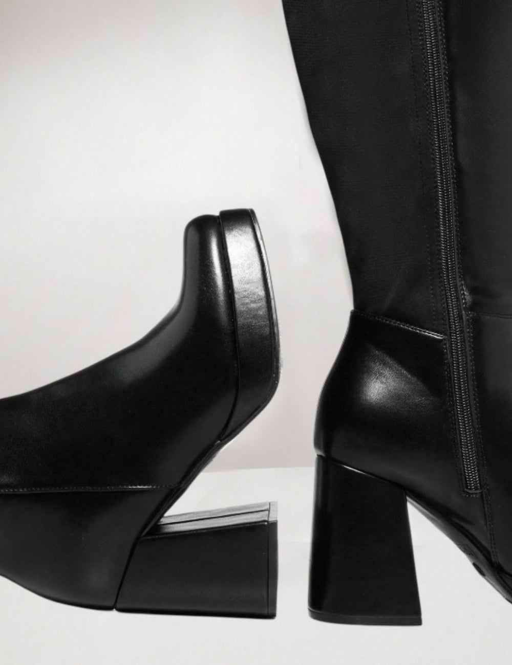 Shein magassarkú csizma, fekete