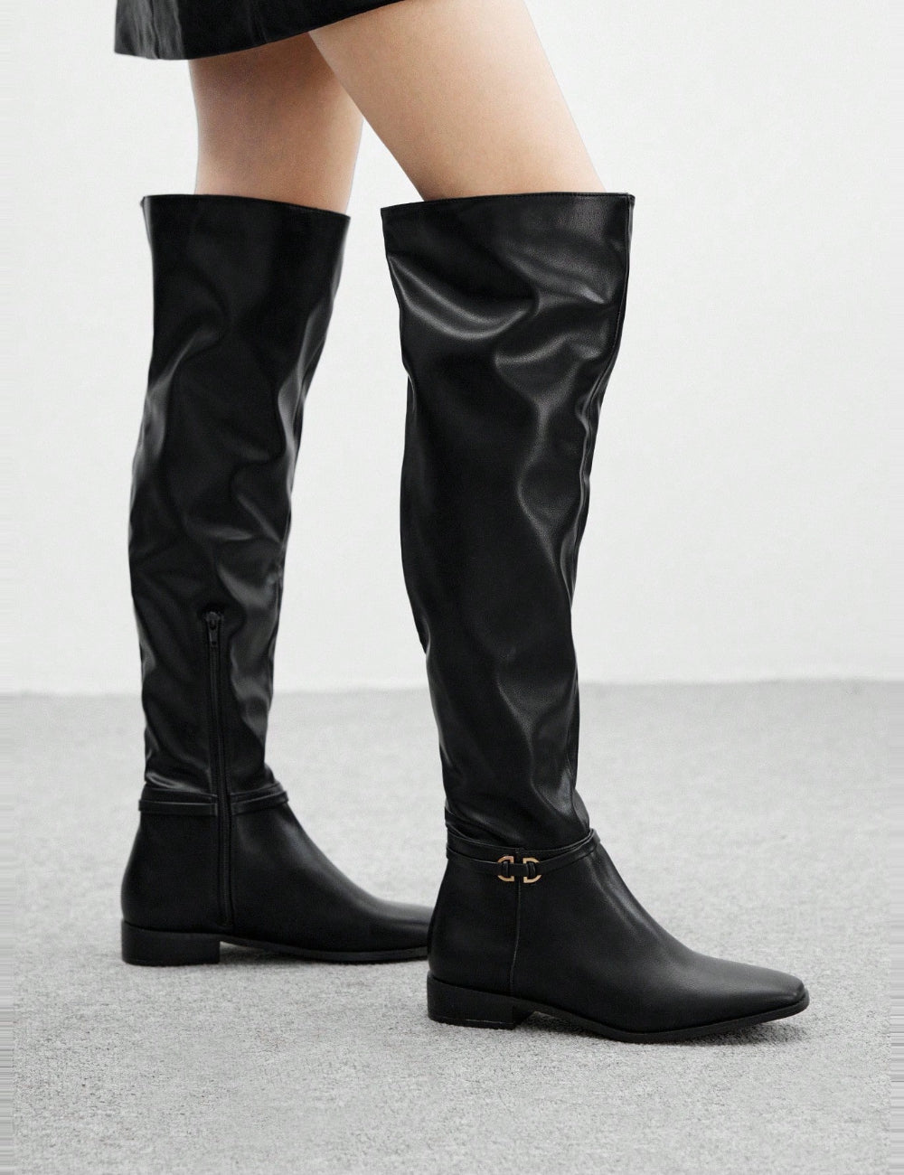 Shein csizmák, fekete