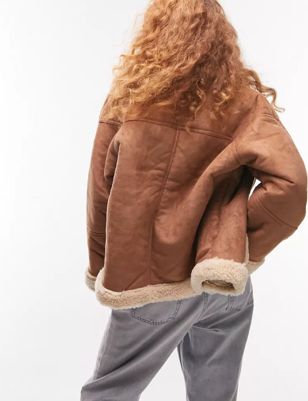 Topshop kabát, barna