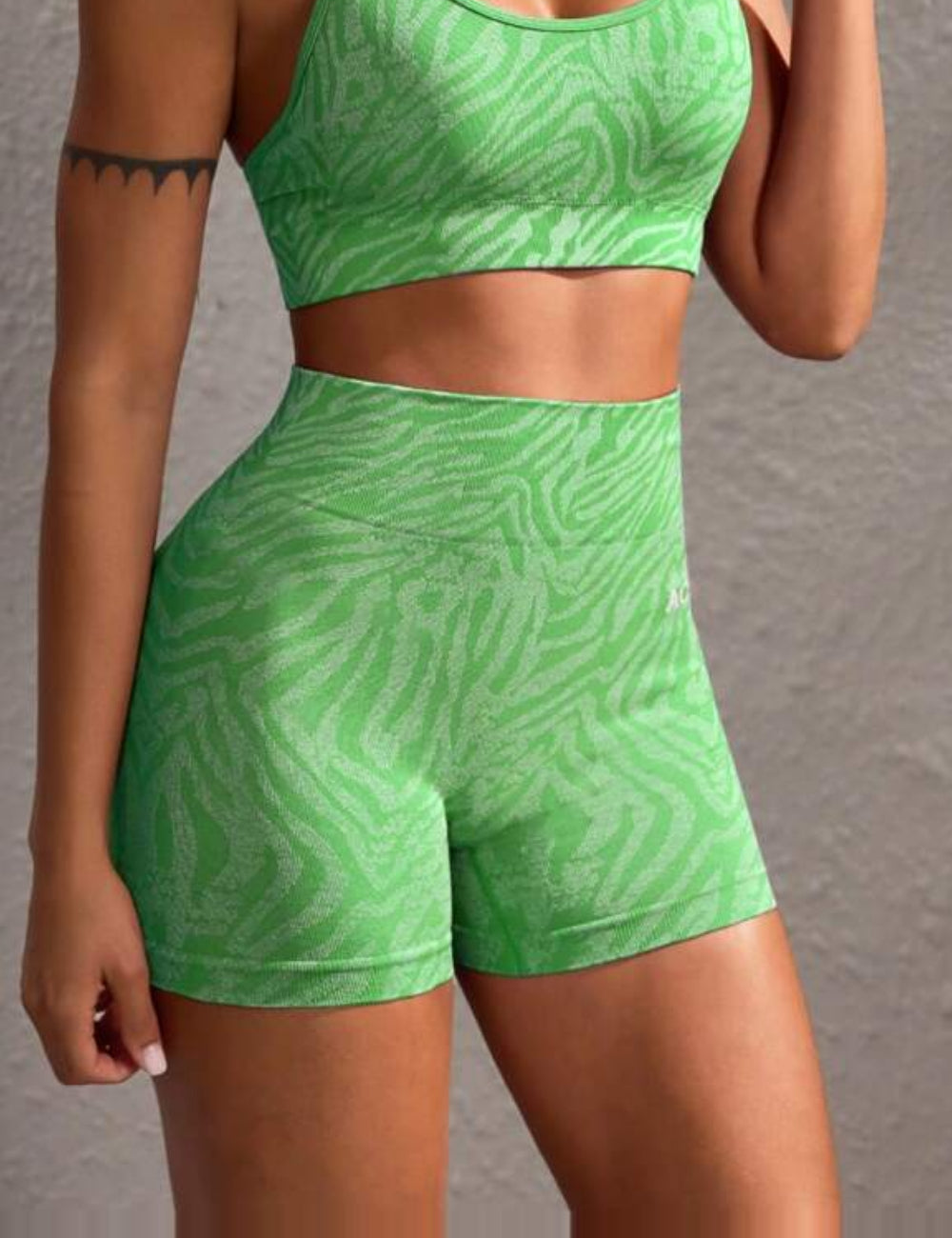 Shein rövid leggings, zöld