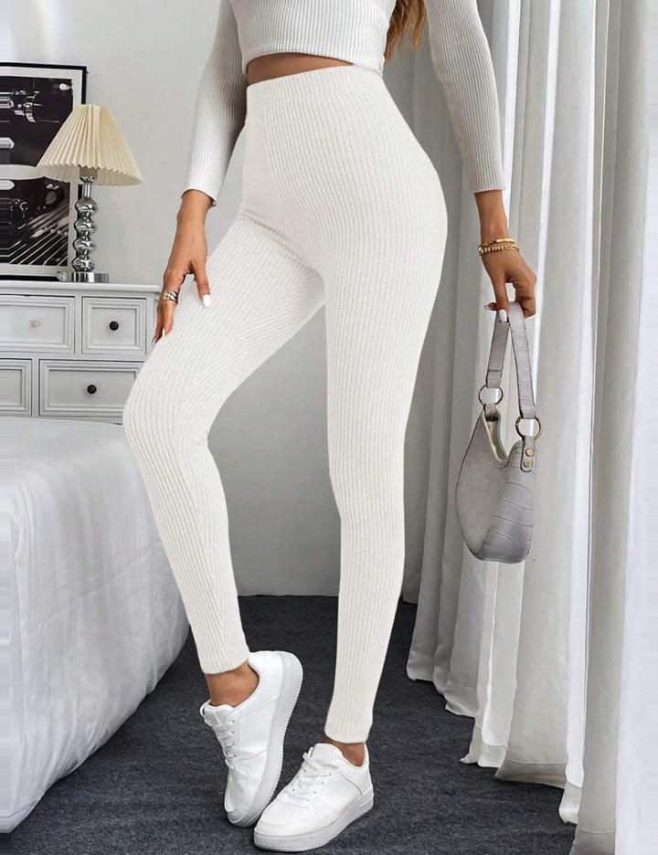 Shein leggings, fehér
