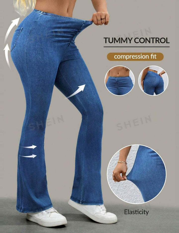 Shein leggings, kék
