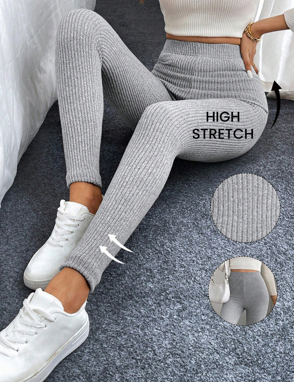 Shein leggings, szürke
