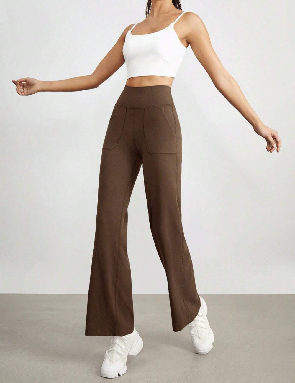 Shein leggings, barna