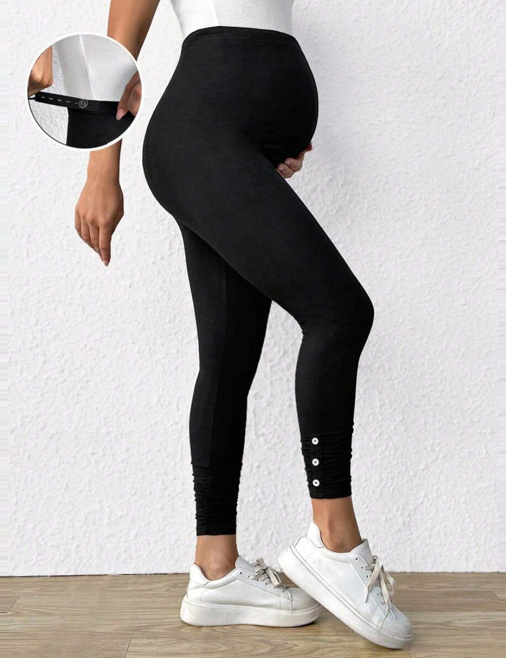 Shein leggings, fekete