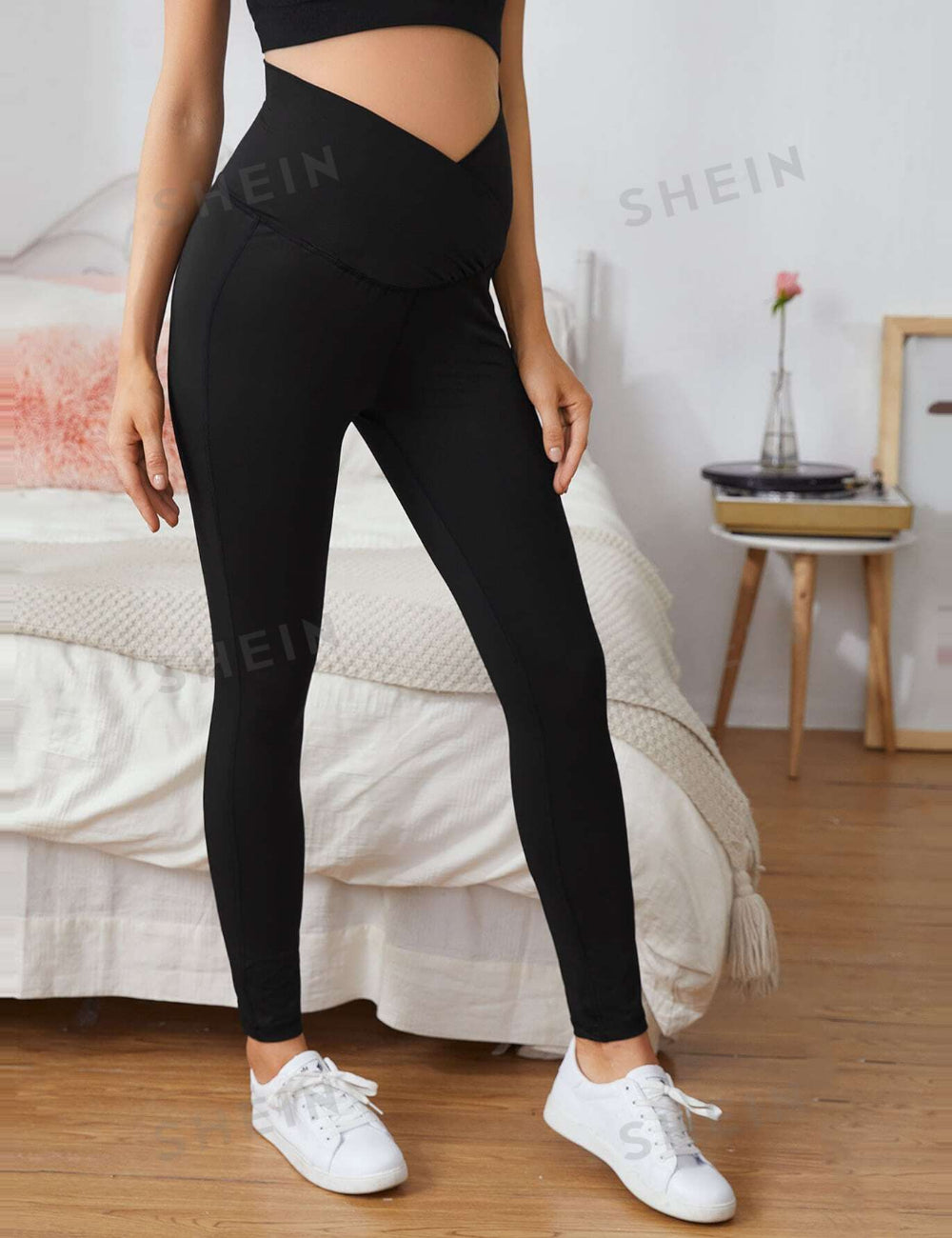 Shein leggings, fekete