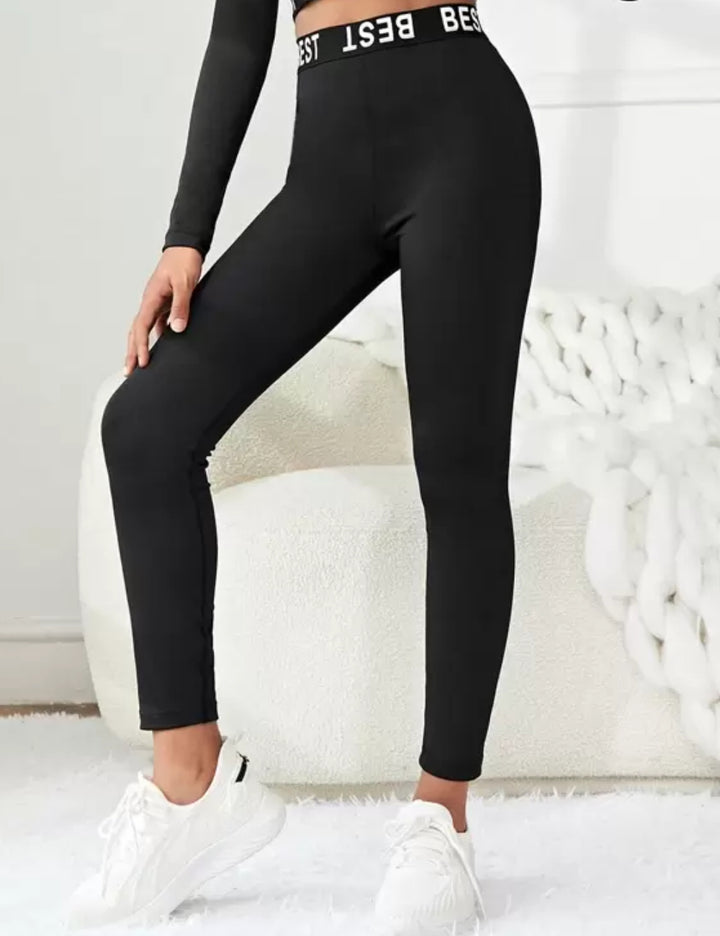 Shein leggings, fekete