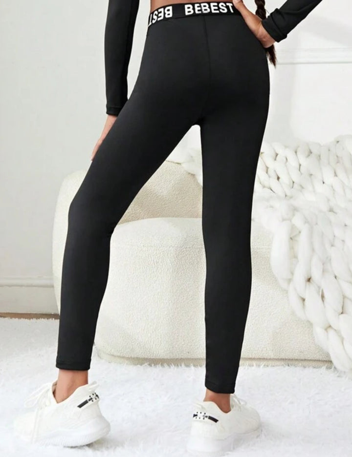 Shein leggings, fekete