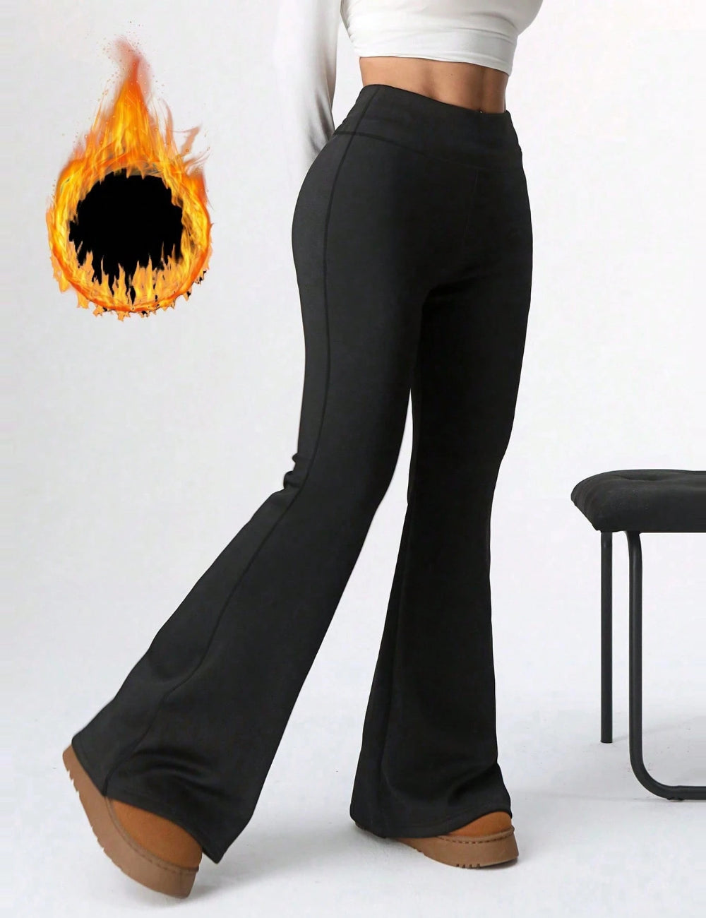 Shein leggings, fekete