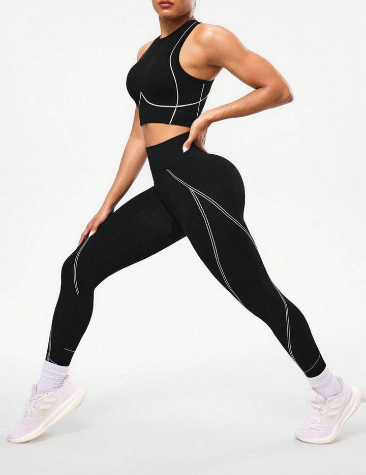 Shein leggings, fekete