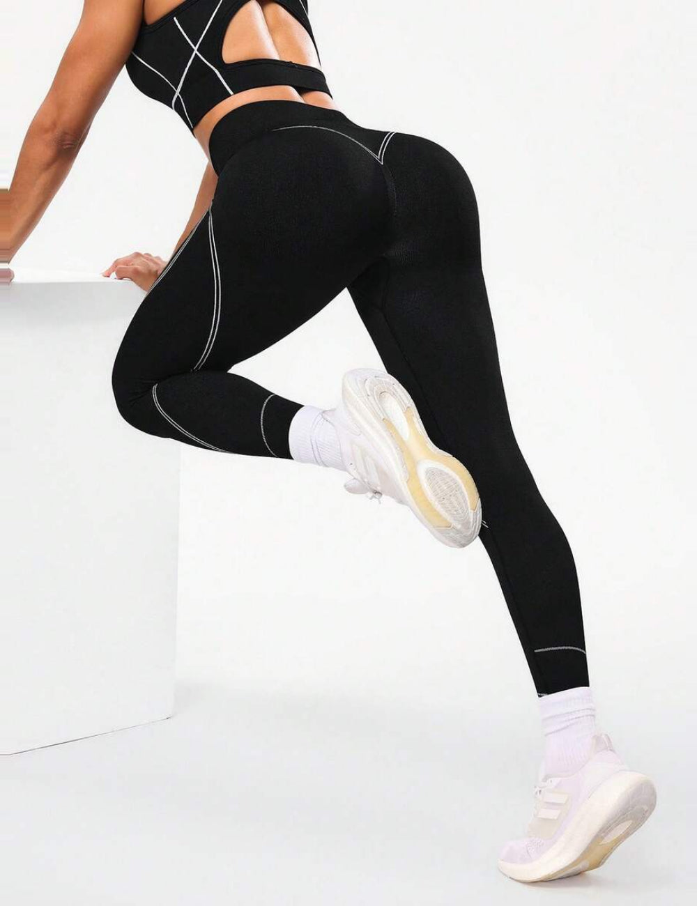 Shein leggings, fekete