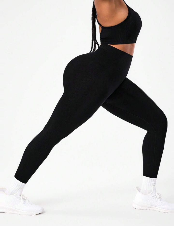 Shein Curve+ leggings, fekete