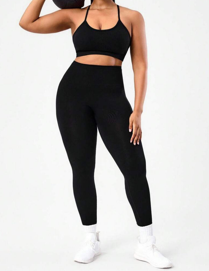 Shein Curve+ leggings, fekete