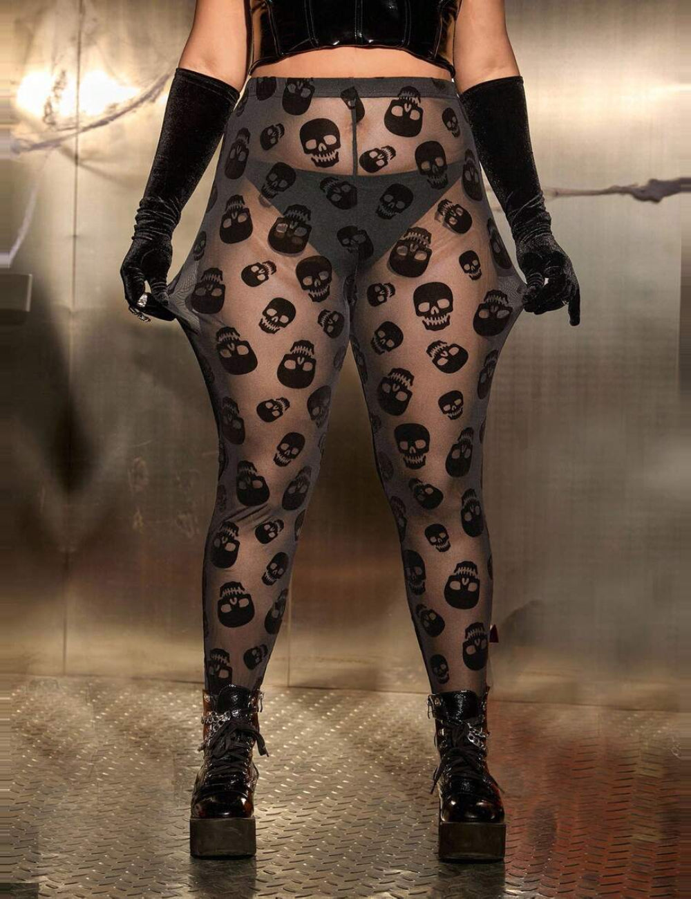 Shein leggings, fekete