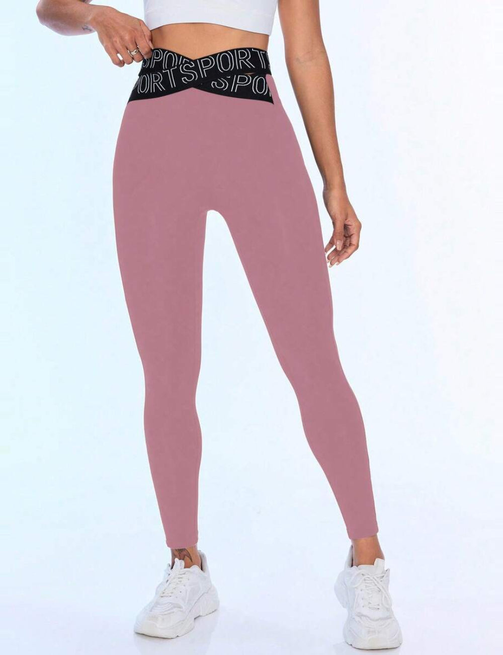 Shein leggings, pink
