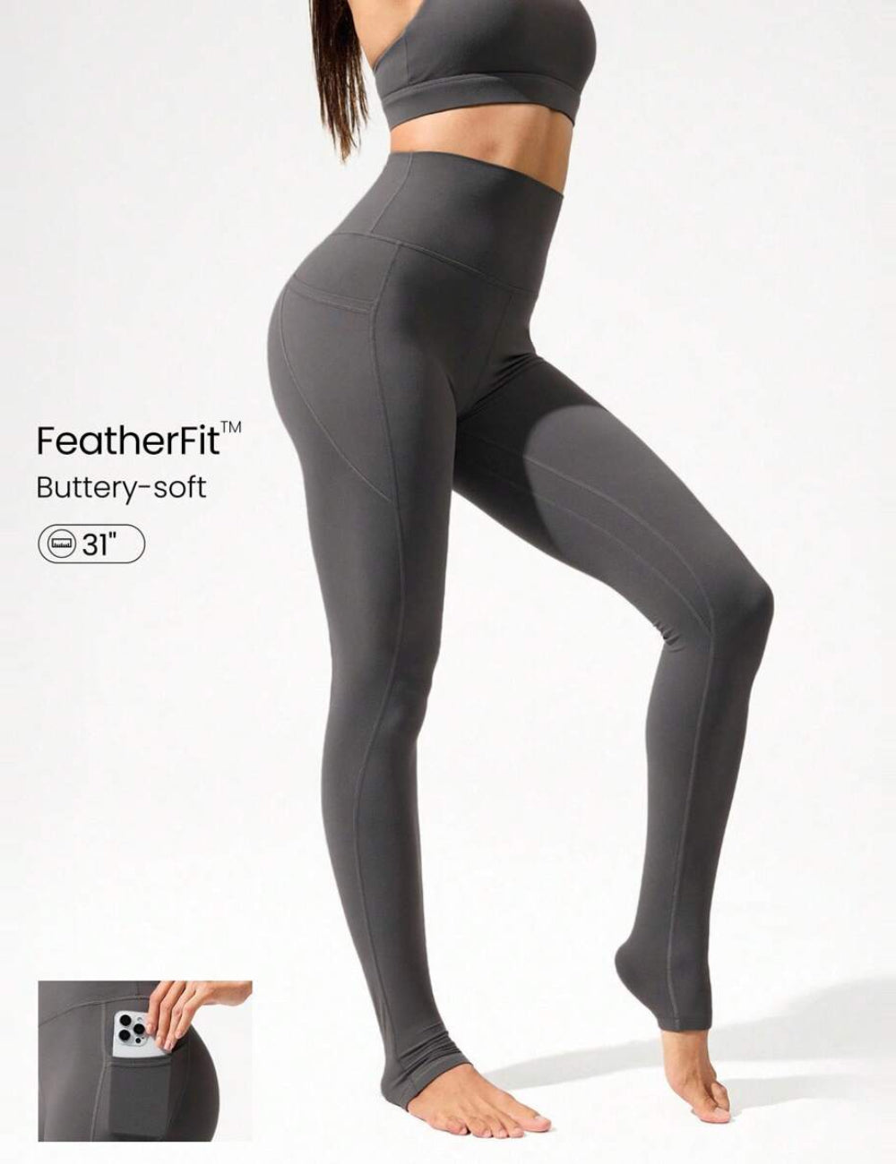 Shein sportleggings, szürke