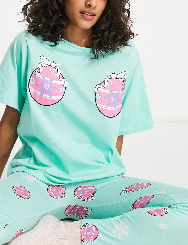 ASOS pizsama szett, türkiz
