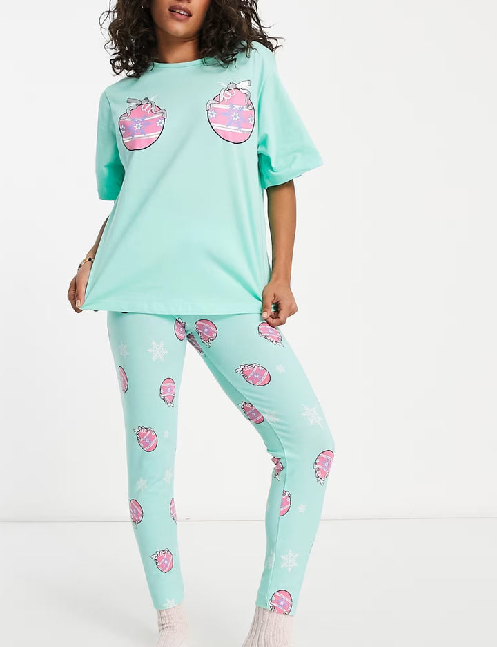 ASOS pizsama szett, türkiz