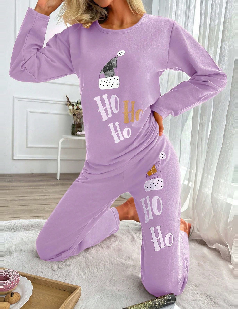 Shein pizsama szett, lila