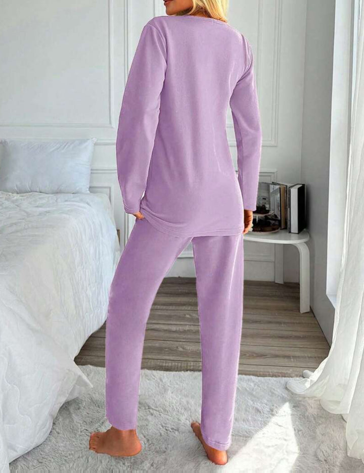 Shein pizsama szett, lila
