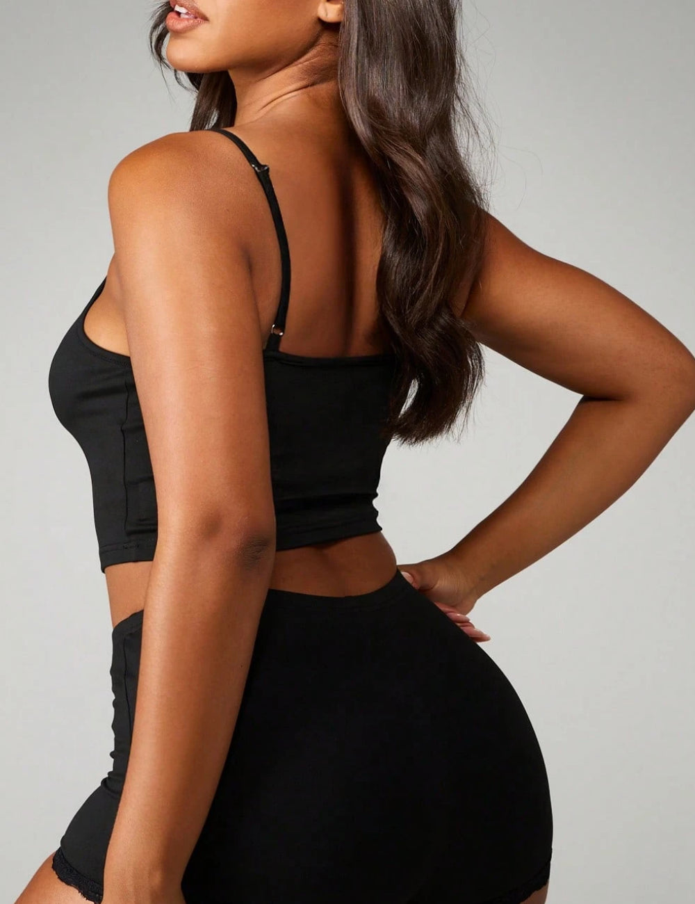Shein Missguided pizsama szett, fekete