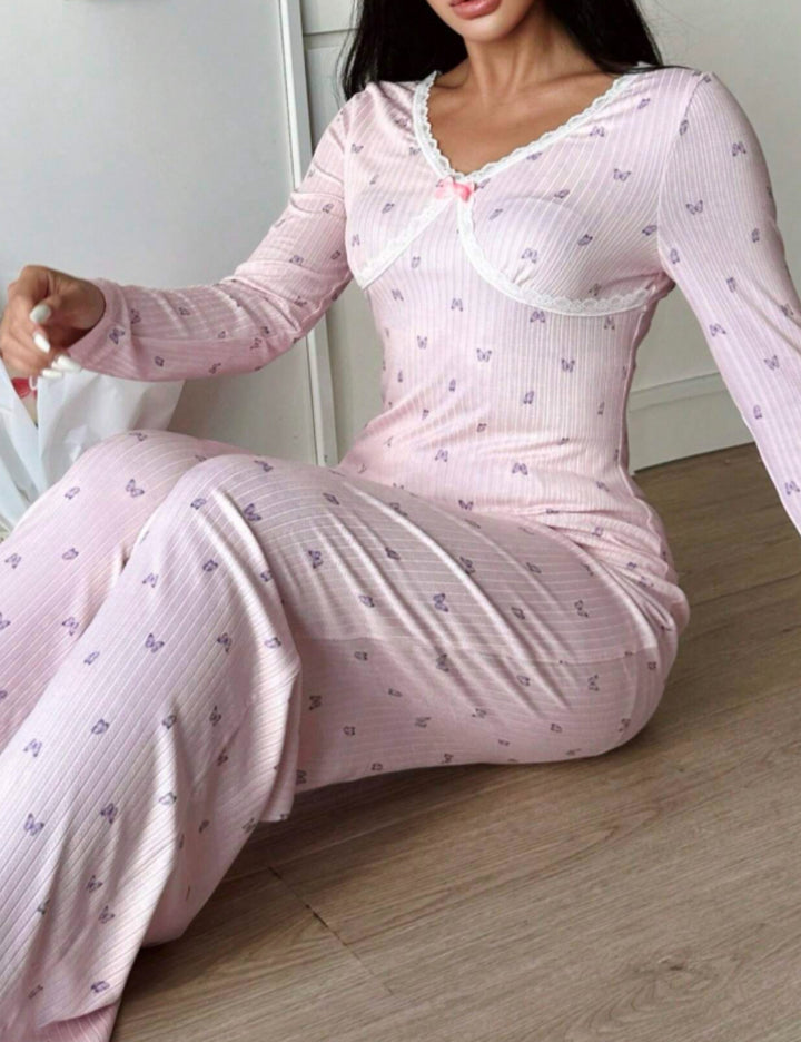 Shein pizsama szett, rózsaszín