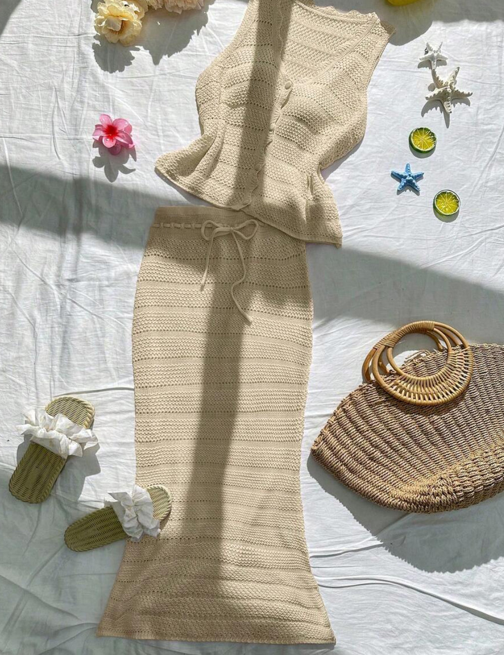 Shein együttes, bézs