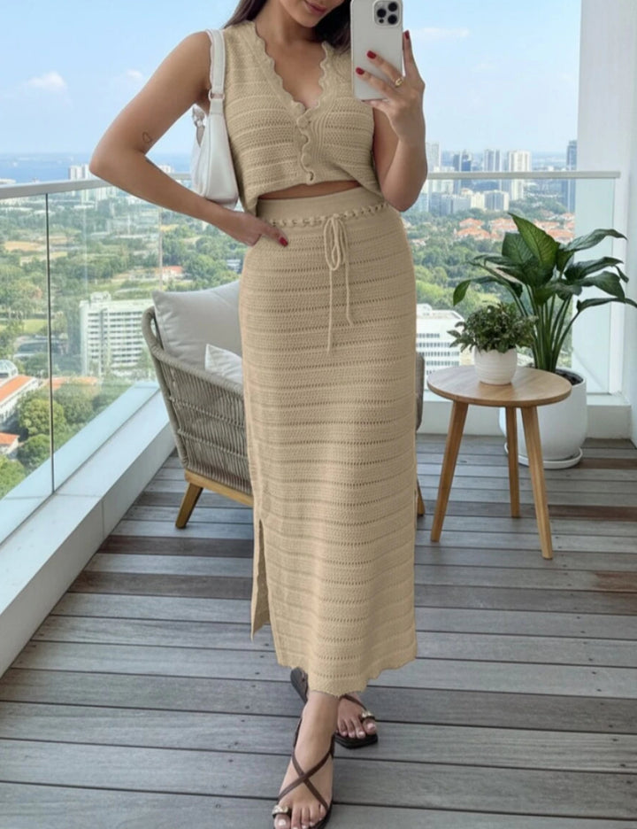 Shein együttes, bézs