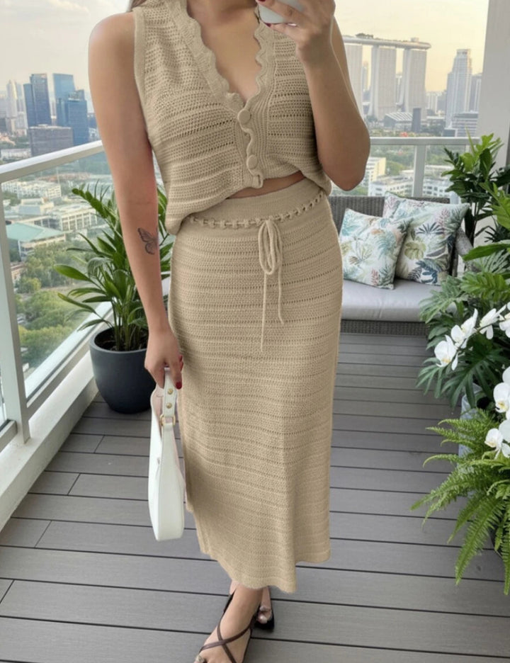Shein együttes, bézs