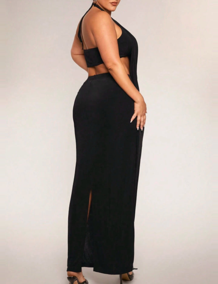 Shein Curve+ Szett, fekete