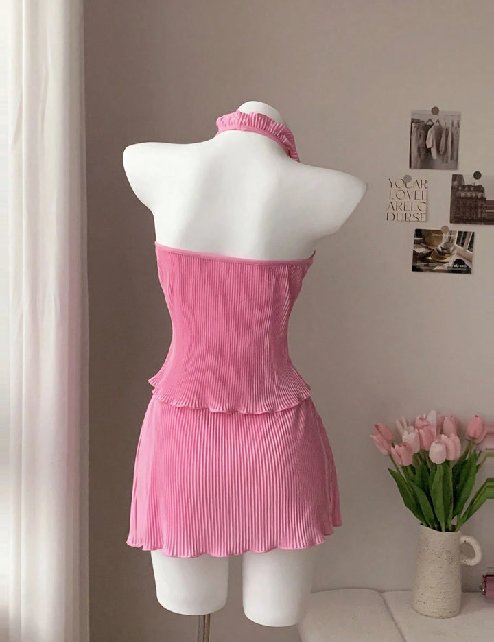 Shein Curve+ jumpsuit, pink