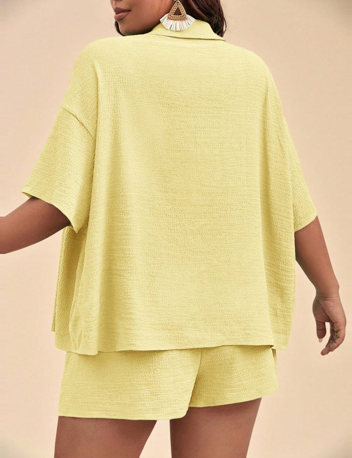 Compleu Shein Curve+, galben