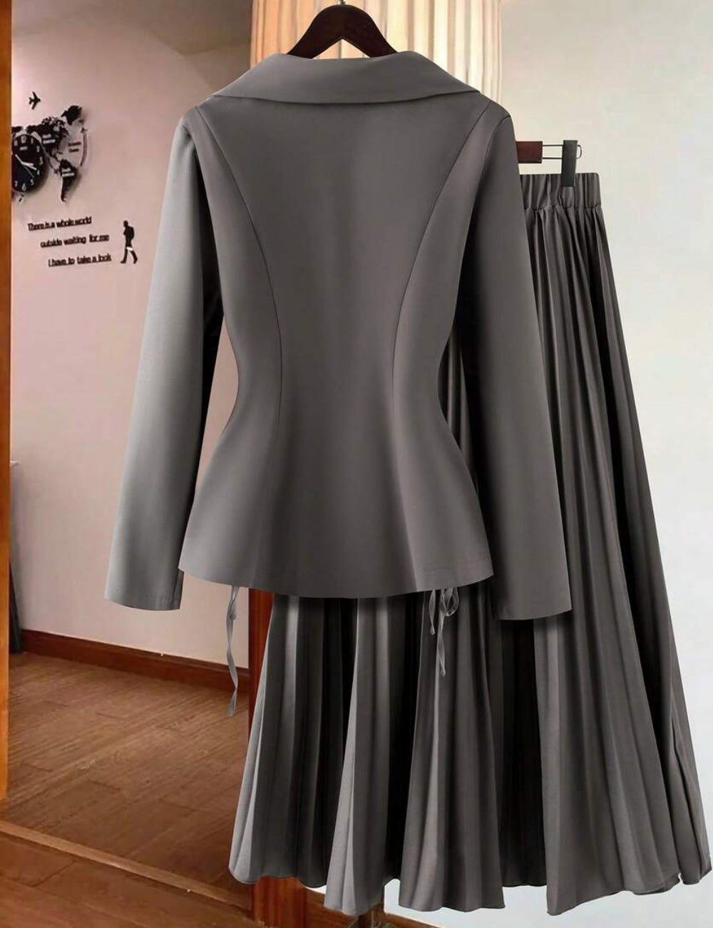 Shein Curve+ szett, szürke