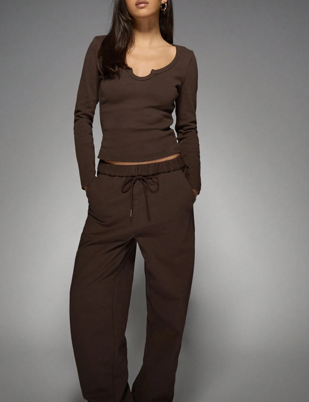 Shein Missguided együttes, barna