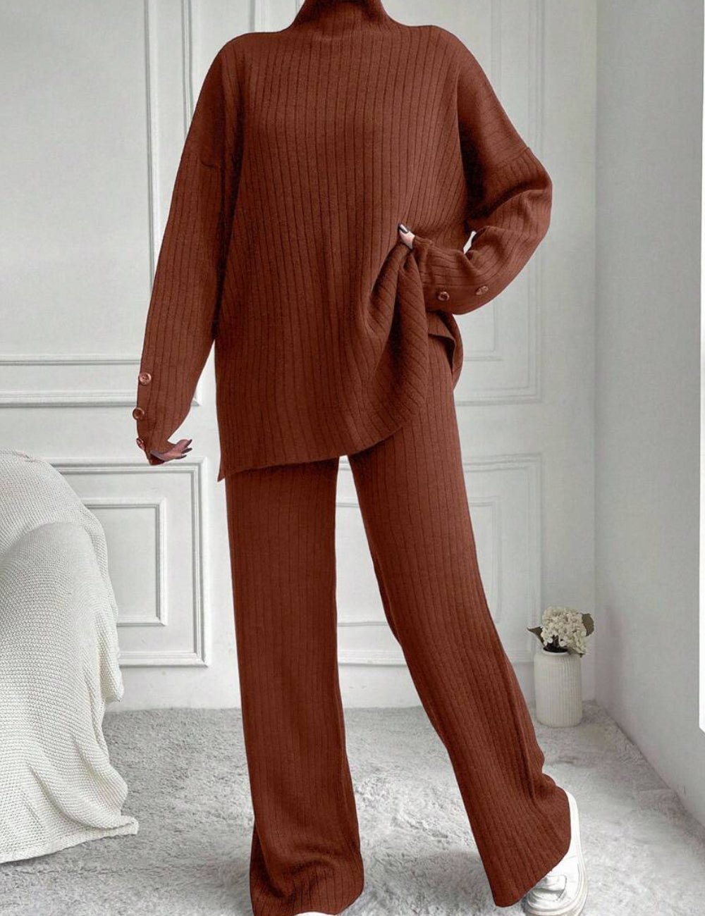 Shein együttes, barna