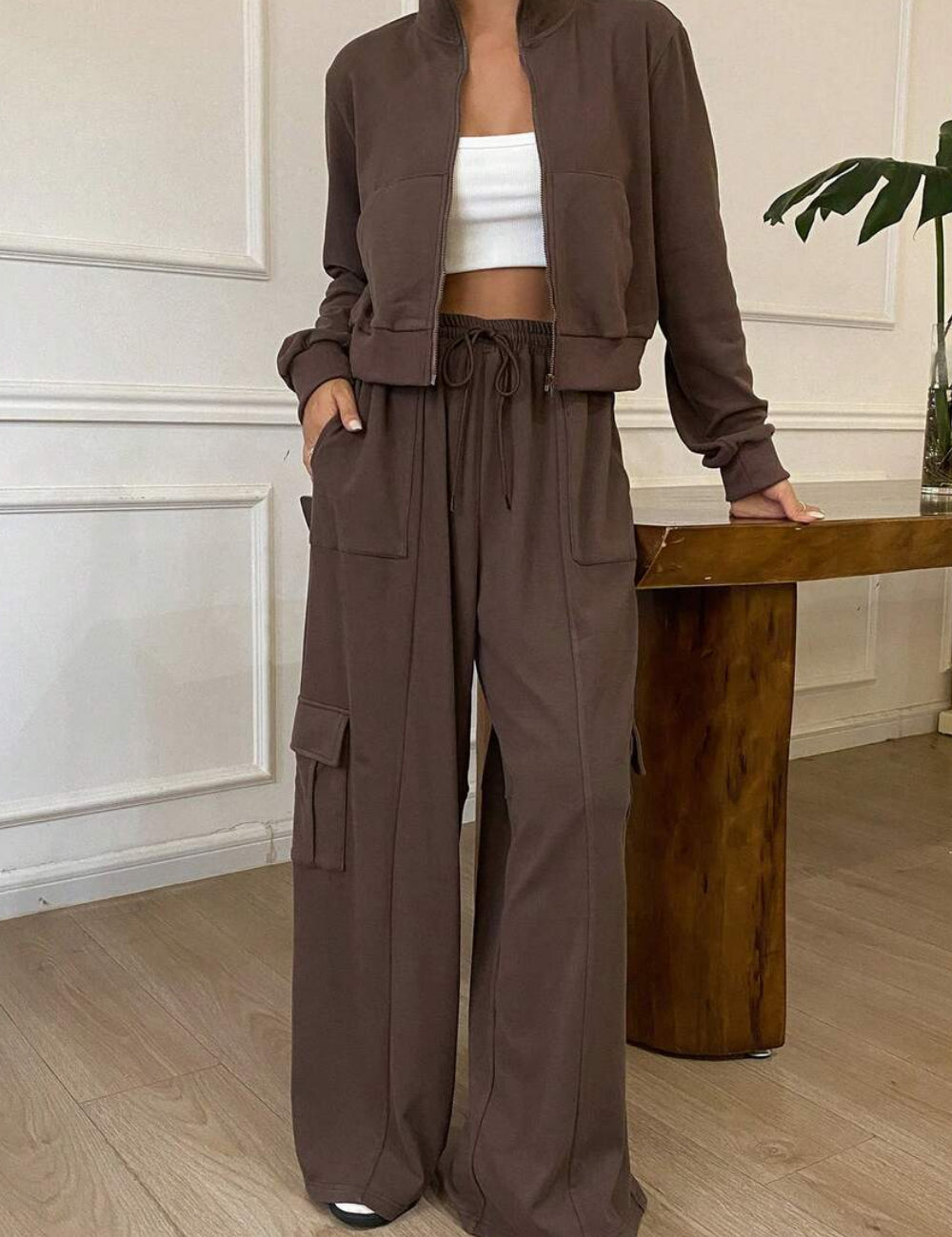 Shein együttes, barna