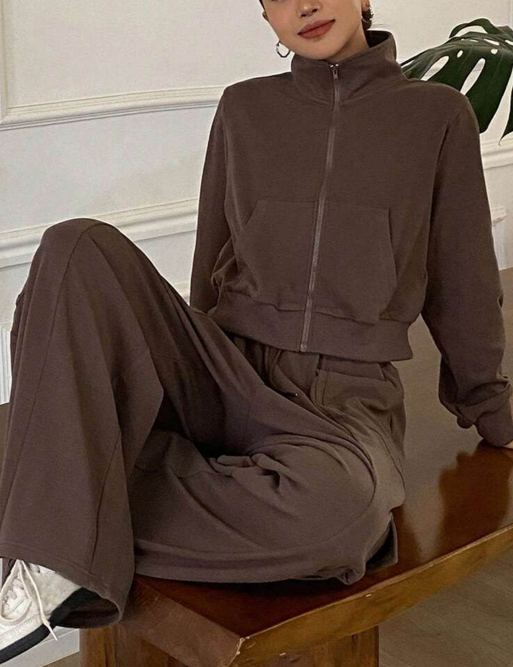 Shein együttes, barna