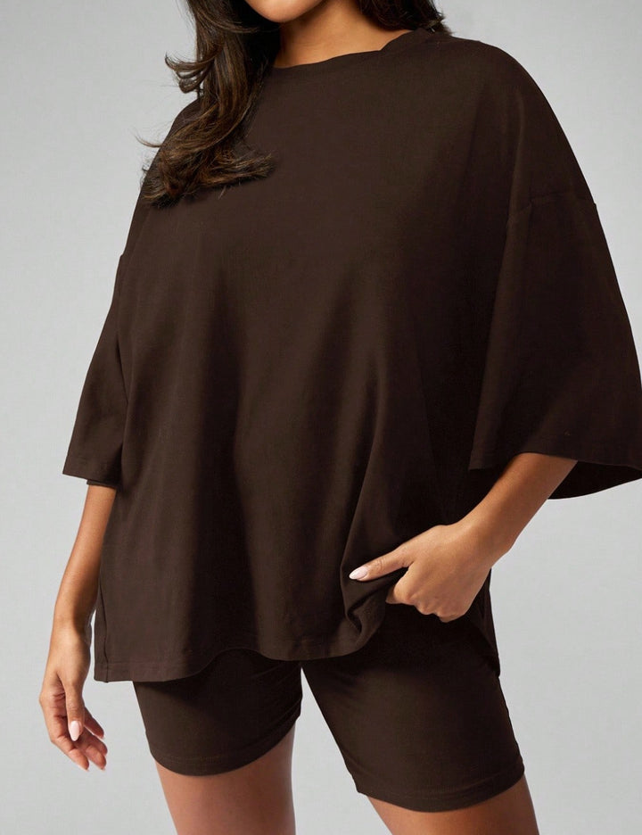 Shein Missguided együttes, barna