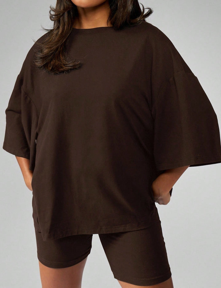 Shein Missguided együttes, barna