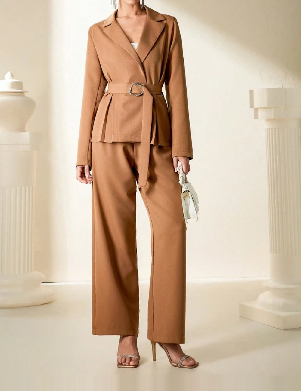 Shein együttes, barna
