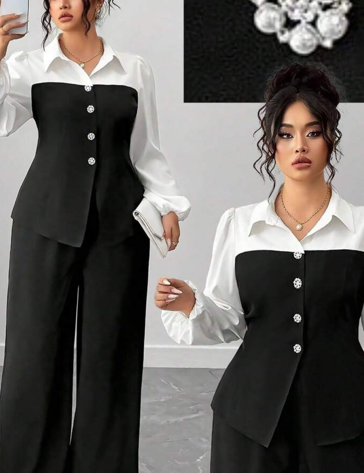 Shein Curve+ jumpsuit, mixed colours