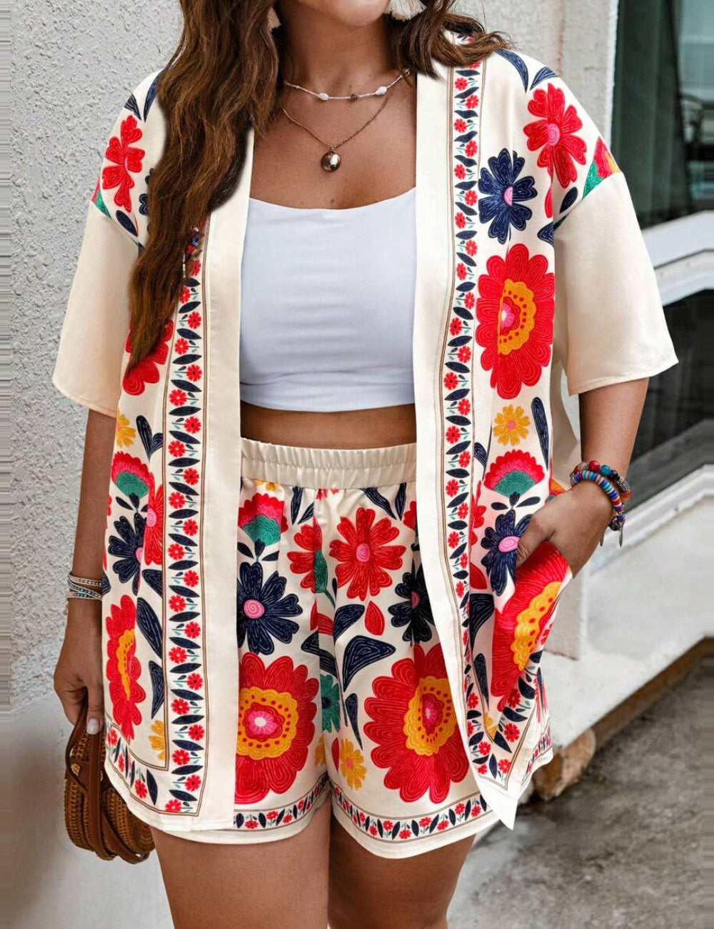 Shein Curve+ jumpsuit, mixed colors